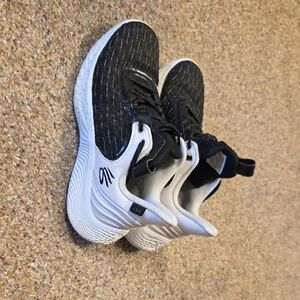 Under Armour Black and White Athletic Shoes